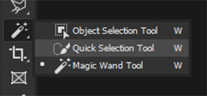 quick selection tool in photoshop for automotive photography.
