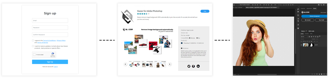 how to download slazzer photoshop extention