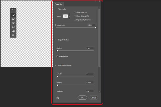 Image editing properties