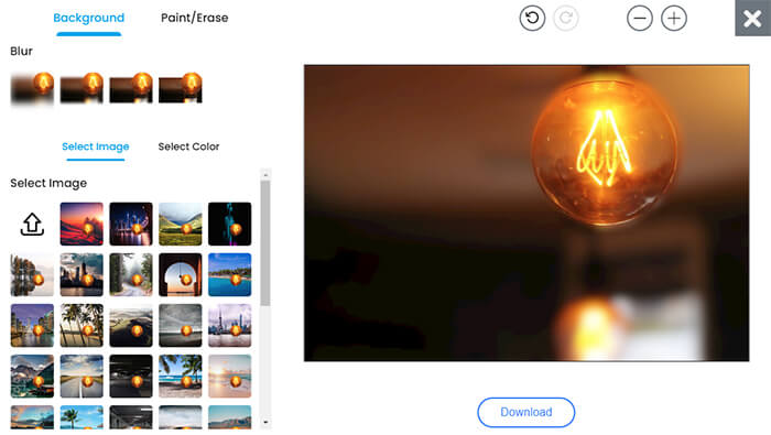 Blur Image Background